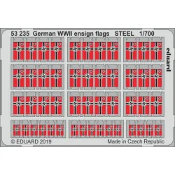 Eduard 53235 1/700 German WWII ensign flags STEEL 1/700 Photo-Etched for Ships Photo etched set
