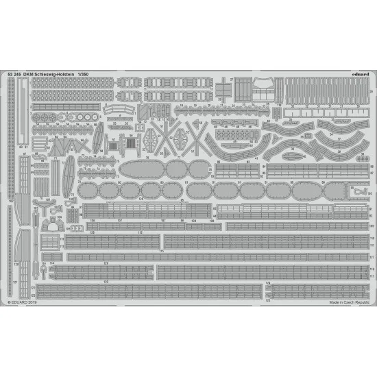Eduard 53245 1/350 DKM Schleswig - Holstein 0 Photo-Etched for Ships Photo etched set