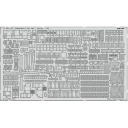 Eduard 53282 1/350 USS Constellation CV-64 part 2 - aircraft 0 Photo-Etched for Ships Photo etched set