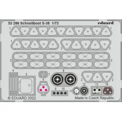 Eduard 53286 1/72 Schnellboot S-38 Photo-Etched for Ships Photo etched set