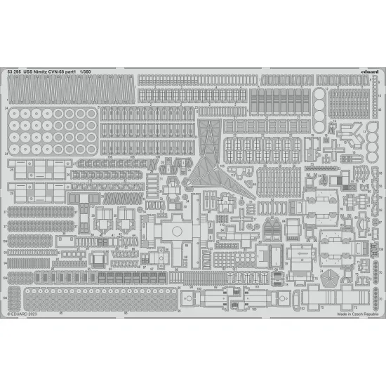Eduard 53295 1/350 USS Nimitz CVN-68 part 1 0 Photo-Etched for Ships Photo etched set