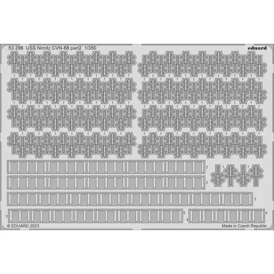 Eduard 53296 1/350 USS Nimitz CVN-68 part 2 0 Photo-Etched for Ships Photo etched set