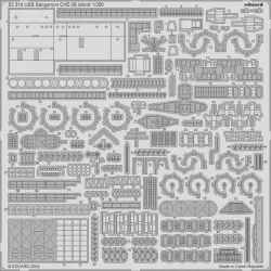 Eduard 53310 1/350 USS Sangamon CVE-26 island 0 Photo-Etched for Ships Photo etched set