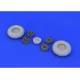 Eduard 624001 1/24 Typhoon wheels Brassin for Aircraft