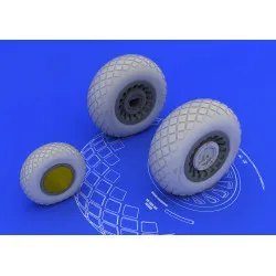 Eduard 632014 1/32 B-25H/J wheels Brassin for Aircraft