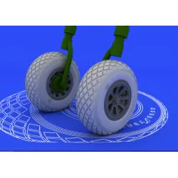 Eduard 632015 1/32 P-51 wheels Brassin for Aircraft