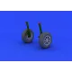 Eduard 632019 1/32 F4U-1 wheels Brassin for Aircraft
