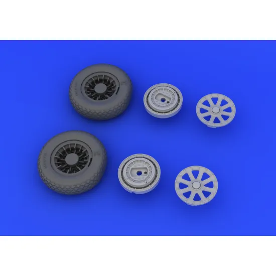 Eduard 632019 1/32 F4U-1 wheels Brassin for Aircraft