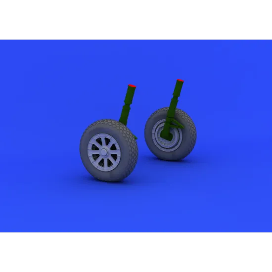 Eduard 632019 1/32 F4U-1 wheels Brassin for Aircraft