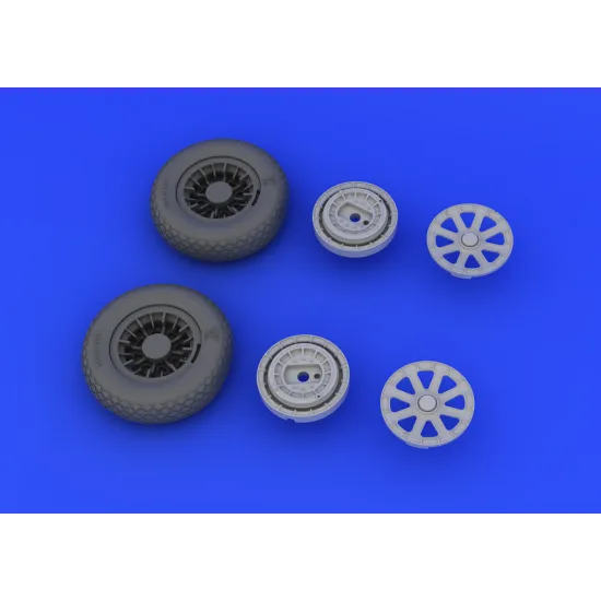 Eduard 632019 1/32 F4U-1 wheels Brassin for Aircraft