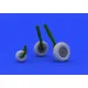 Eduard 632040 1/32 Bf 109G-10 wheels Brassin for Aircraft