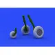 Eduard 632040 1/32 Bf 109G-10 wheels Brassin for Aircraft