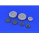 Eduard 632040 1/32 Bf 109G-10 wheels Brassin for Aircraft