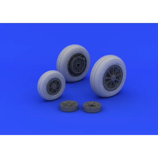 Eduard 632046 1/32 F-104 undercarriage wheels late Brassin for Aircraft