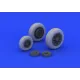 Eduard 632046 1/32 F-104 undercarriage wheels late Brassin for Aircraft