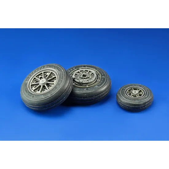 Eduard 632046 1/32 F-104 undercarriage wheels late Brassin for Aircraft