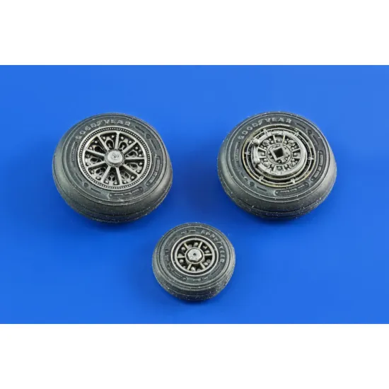 Eduard 632046 1/32 F-104 undercarriage wheels late Brassin for Aircraft