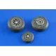 Eduard 632046 1/32 F-104 undercarriage wheels late Brassin for Aircraft
