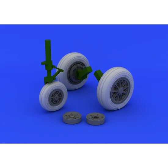 Eduard 632046 1/32 F-104 undercarriage wheels late Brassin for Aircraft