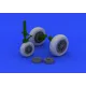 Eduard 632046 1/32 F-104 undercarriage wheels late Brassin for Aircraft