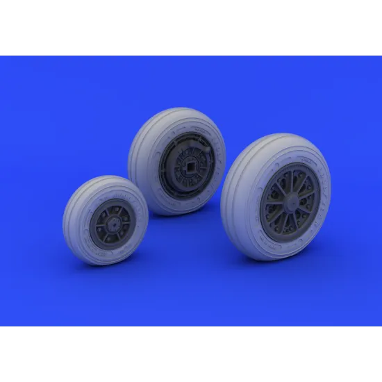 Eduard 632046 1/32 F-104 undercarriage wheels late Brassin for Aircraft
