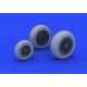 Eduard 632046 1/32 F-104 undercarriage wheels late Brassin for Aircraft