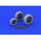 Eduard 632046 1/32 F-104 undercarriage wheels late Brassin for Aircraft