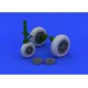 Eduard 632046 1/32 F-104 undercarriage wheels late Brassin for Aircraft