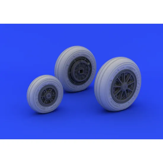Eduard 632046 1/32 F-104 undercarriage wheels late Brassin for Aircraft