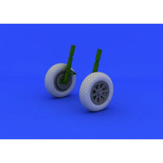 Eduard 632052 1/32 F4U-1 wheels diamond pattern Brassin for Aircraft