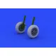 Eduard 632052 1/32 F4U-1 wheels diamond pattern Brassin for Aircraft