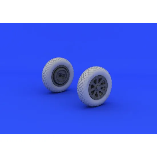 Eduard 632052 1/32 F4U-1 wheels diamond pattern Brassin for Aircraft