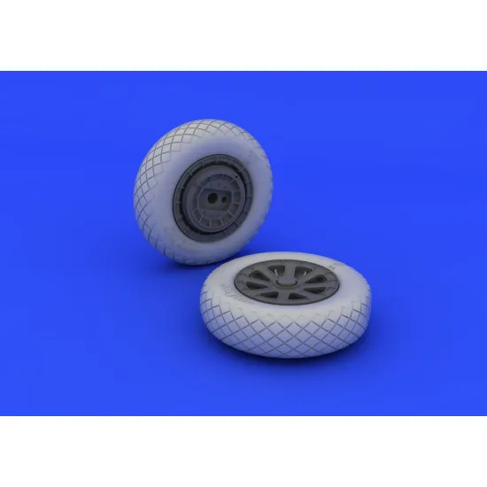 Eduard 632052 1/32 F4U-1 wheels diamond pattern Brassin for Aircraft