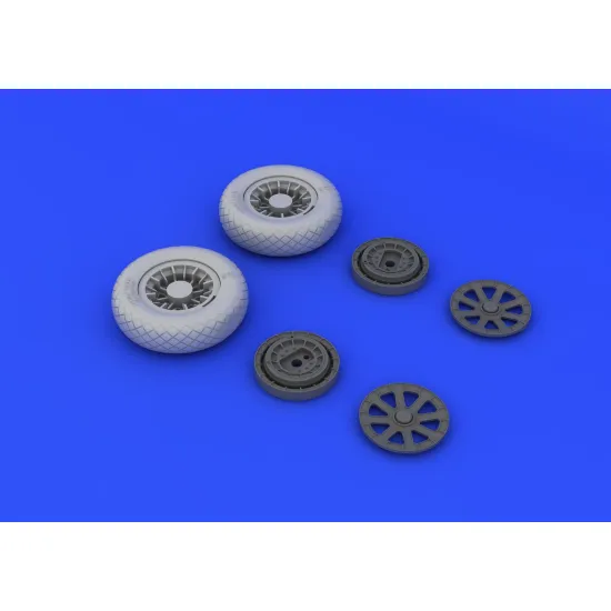 Eduard 632052 1/32 F4U-1 wheels diamond pattern Brassin for Aircraft