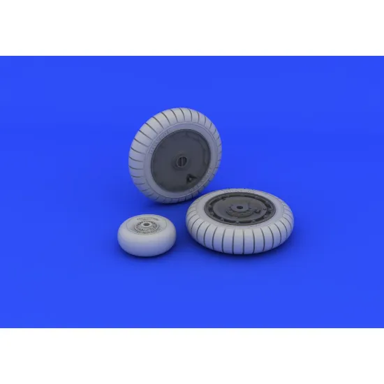 Eduard 632055 1/32 Fw 190F-8 wheels Brassin for Aircraft