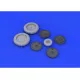 Eduard 632055 1/32 Fw 190F-8 wheels Brassin for Aircraft