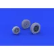 Eduard 632073 1/32 P-39 wheels late Brassin for Aircraft