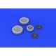 Eduard 632073 1/32 P-39 wheels late Brassin for Aircraft