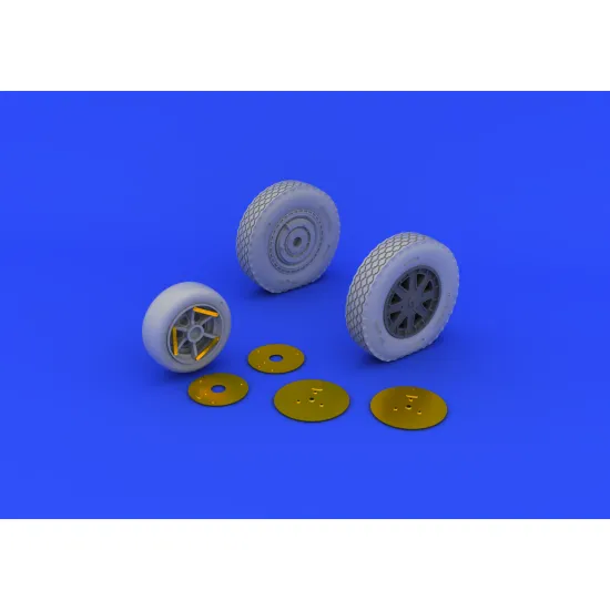 Eduard 632073 1/32 P-39 wheels late Brassin for Aircraft