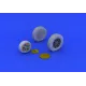 Eduard 632073 1/32 P-39 wheels late Brassin for Aircraft