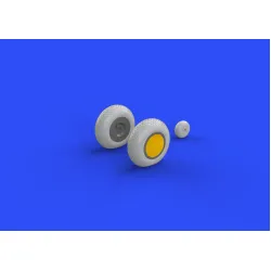 Eduard 632080 1/32 P-40 wheels w/ pattern Brassin for Aircraft