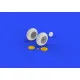 Eduard 632080 1/32 P-40 wheels w/ pattern Brassin for Aircraft