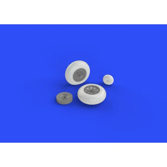 Eduard 632080 1/32 P-40 wheels w/ pattern Brassin for Aircraft