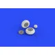 Eduard 632080 1/32 P-40 wheels w/ pattern Brassin for Aircraft