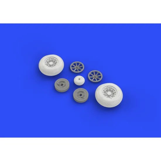 Eduard 632080 1/32 P-40 wheels w/ pattern Brassin for Aircraft