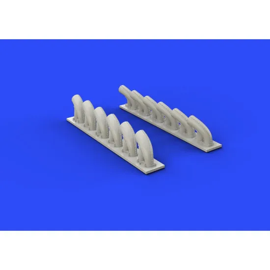 Eduard 632081 1/32 P-39Q/N exhaust stacks Brassin for Aircraft