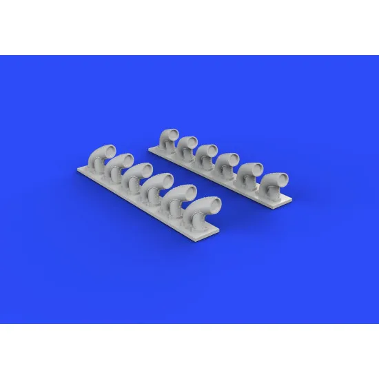 Eduard 632081 1/32 P-39Q/N exhaust stacks Brassin for Aircraft