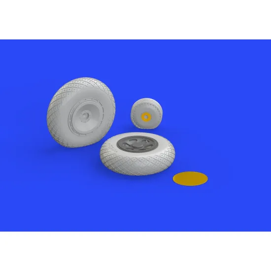 Eduard 632088 1/32 P-47D wheels Brassin for Aircraft