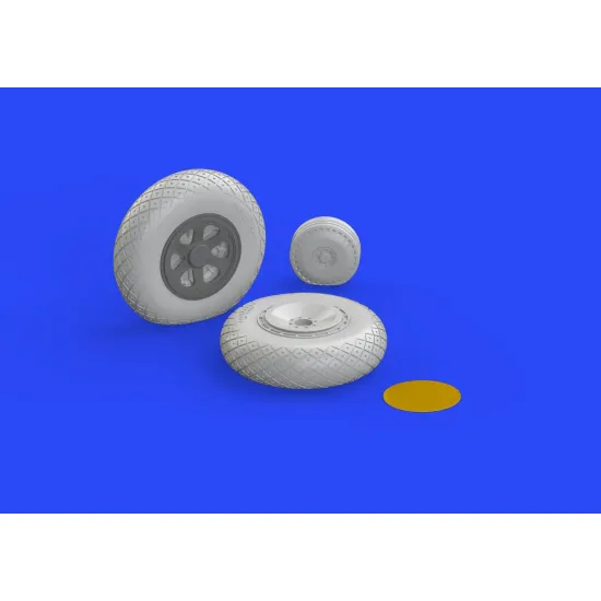 Eduard 632088 1/32 P-47D wheels Brassin for Aircraft