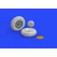 Eduard 632088 1/32 P-47D wheels Brassin for Aircraft